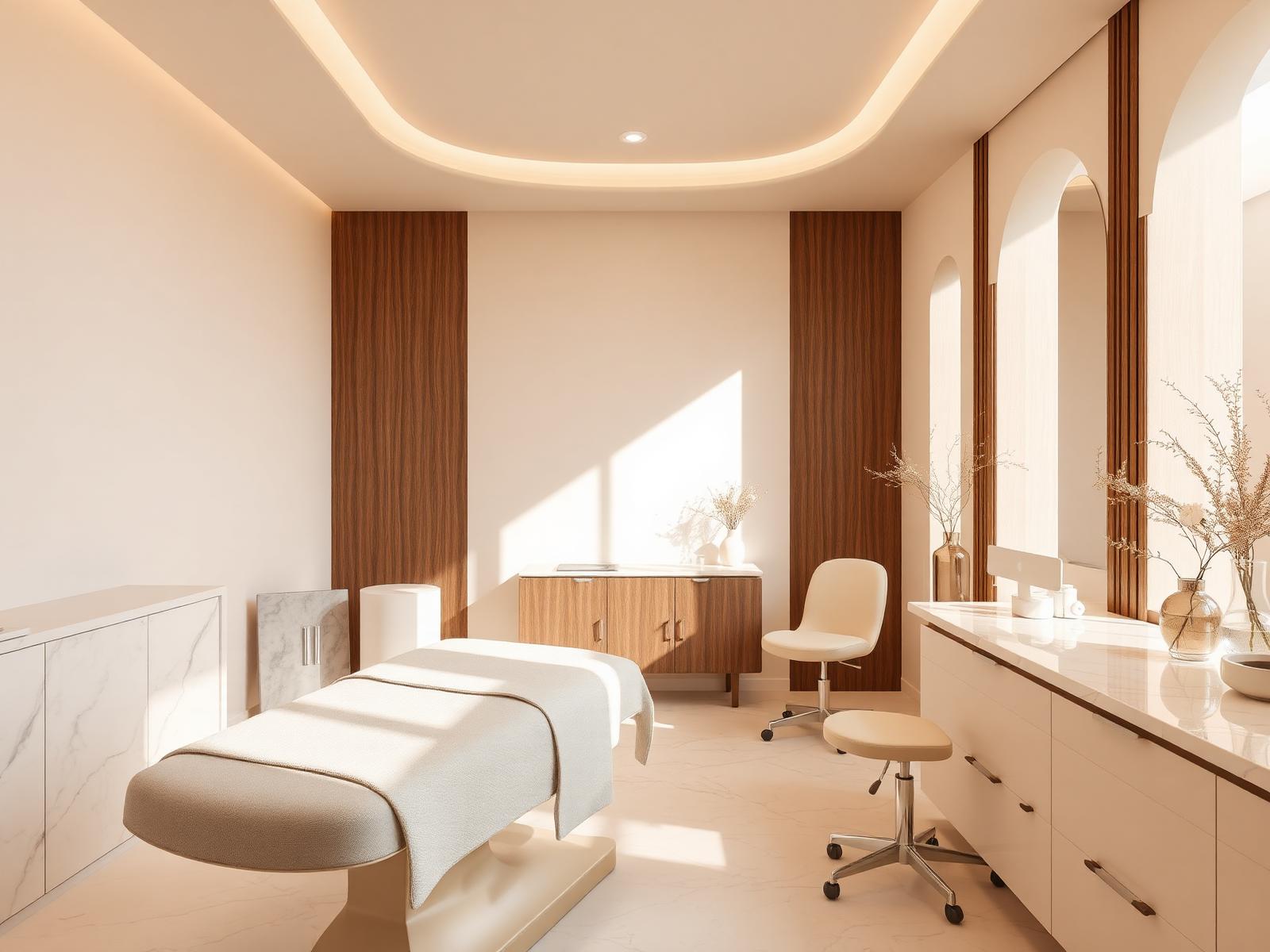 Interior elegante da clínica VERAE Estética Avançada